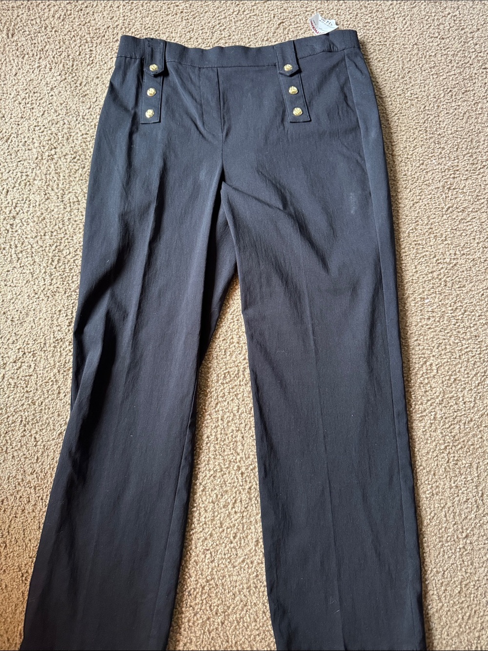 Counterparts Black Women's Dress Pants with Gold Buttons size Medium